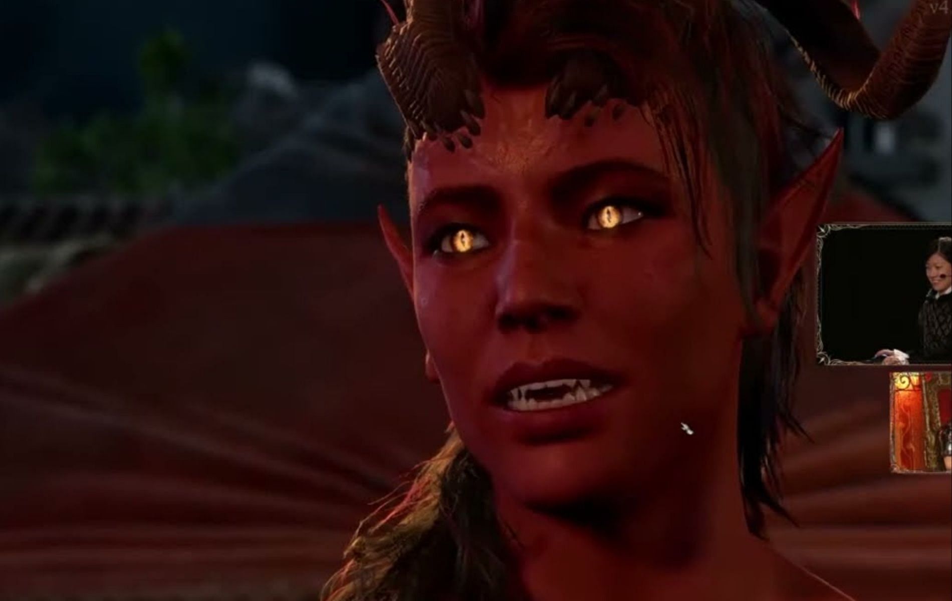 Samantha Beart voices Karlach (Image via Baldur's Gate3)